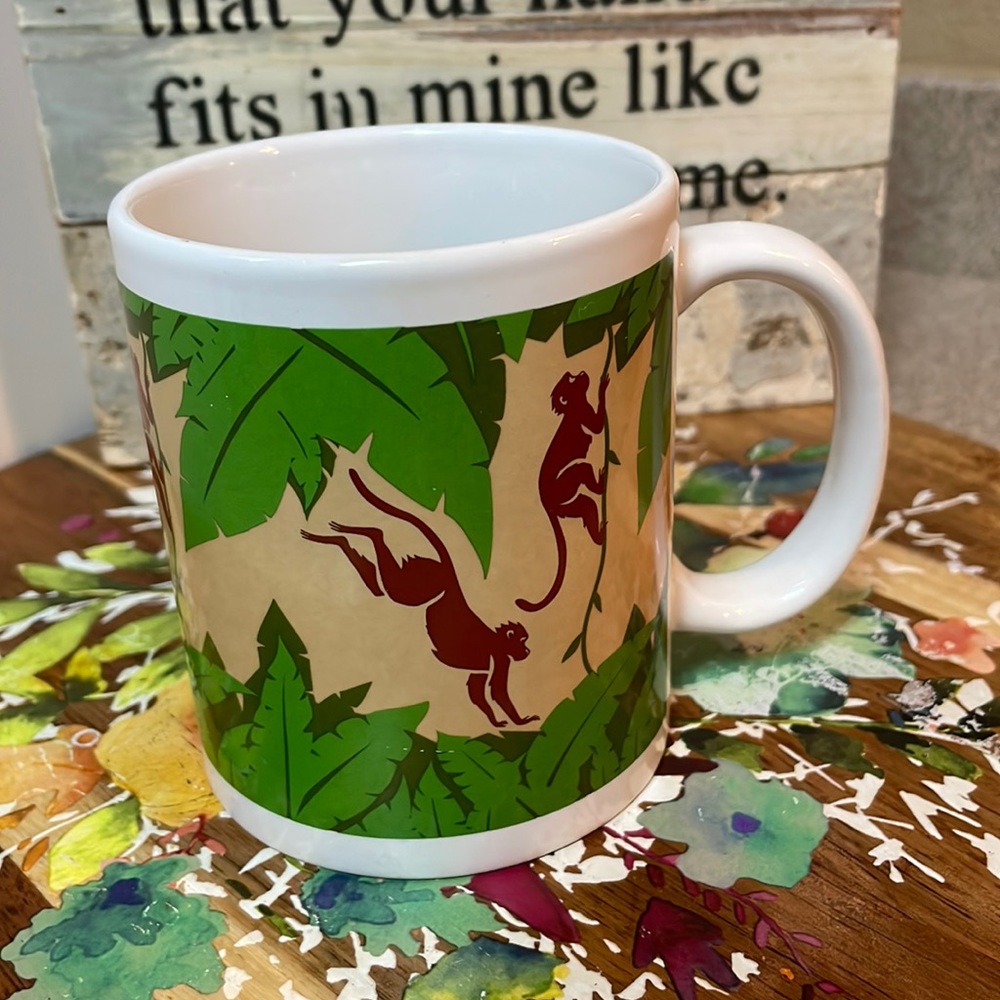Vintage San Diego Zoo Monkey Coffee Mug